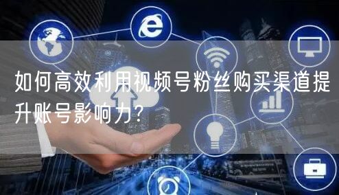 如何高效利用视频号粉丝购买渠道提升账号影响力?