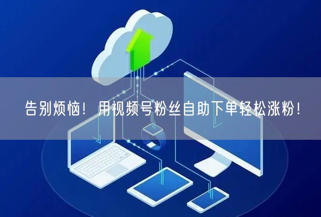 告别烦恼!用视频号粉丝自助下单轻松涨粉!