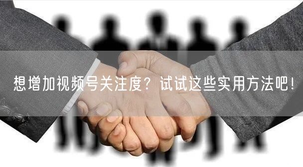 想增加视频号关注度？试试这些实用方法吧！