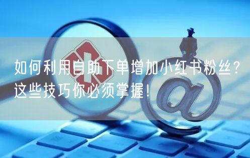 如何利用自助下单增加小红书粉丝？这些技巧你必须掌握！
