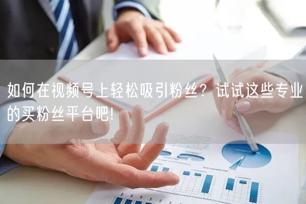 如何在视频号上轻松吸引粉丝？试试这些专业的买粉丝平台吧!