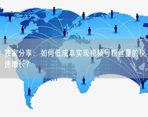 独家分享：如何低成本实现视频号粉丝量的快速增长？